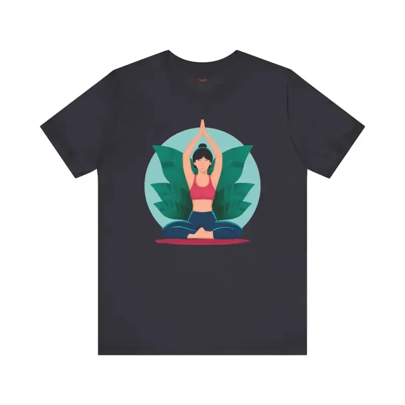 Unisex Jersey Short Sleeve Tee for Yoga and Concert