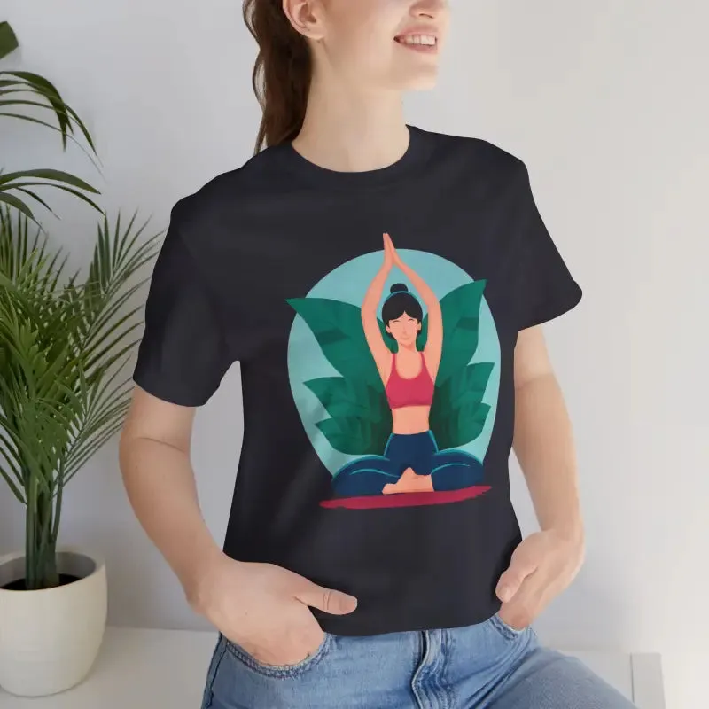 Unisex Jersey Short Sleeve Tee for Yoga and Concert