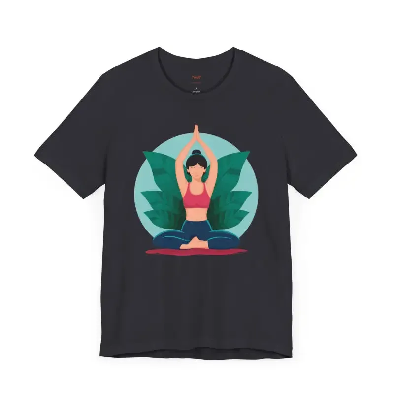 Unisex Jersey Short Sleeve Tee for Yoga and Concert