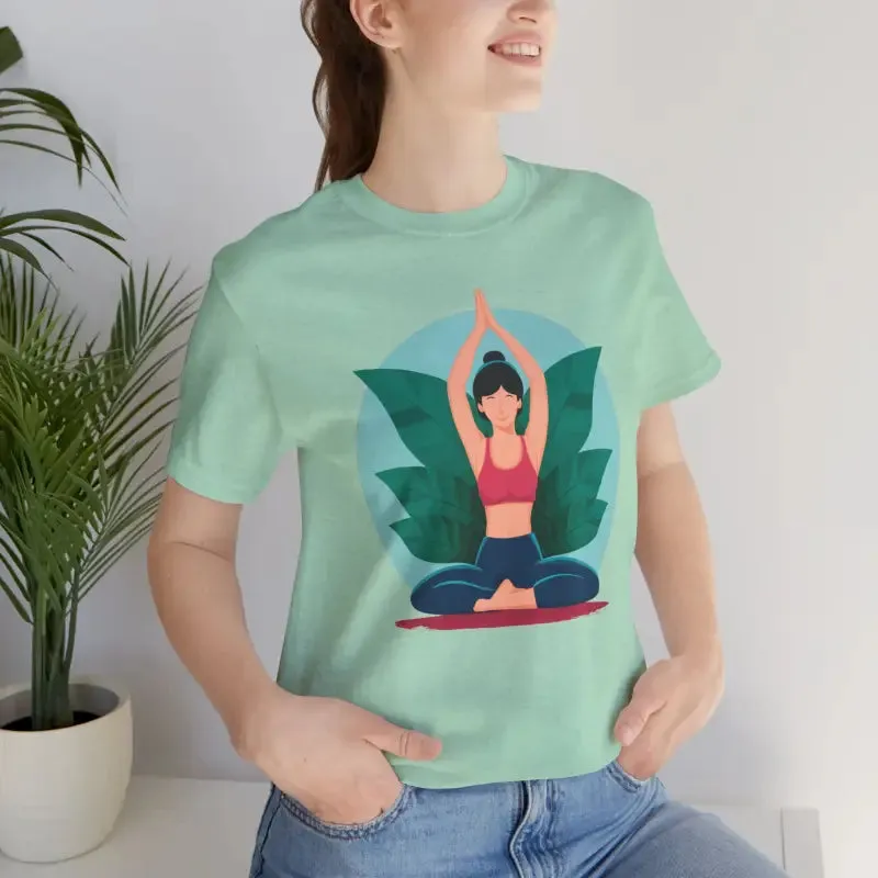 Unisex Jersey Short Sleeve Tee for Yoga and Concert