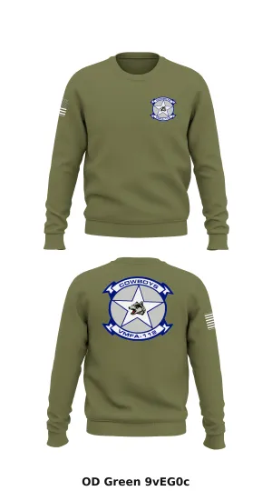 VMFA-112 Store 1 Core Men's Crewneck Performance Sweatshirt - 9vEG0c