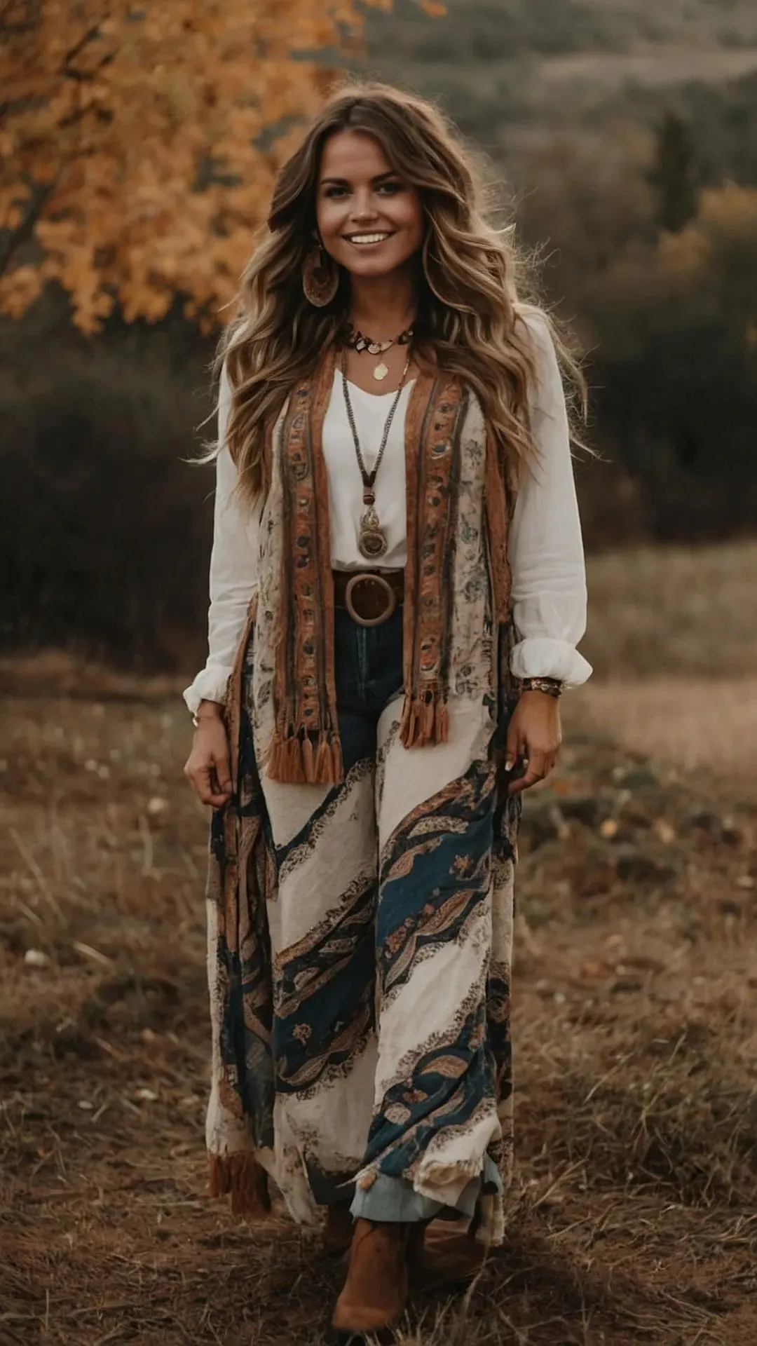 Wanderlust Styles: 15 Edgy Boho Outfits to Rock this Fall