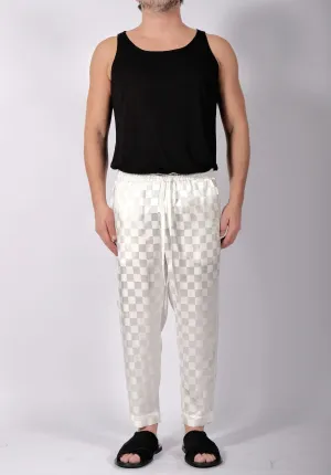 White Checkered Trousers