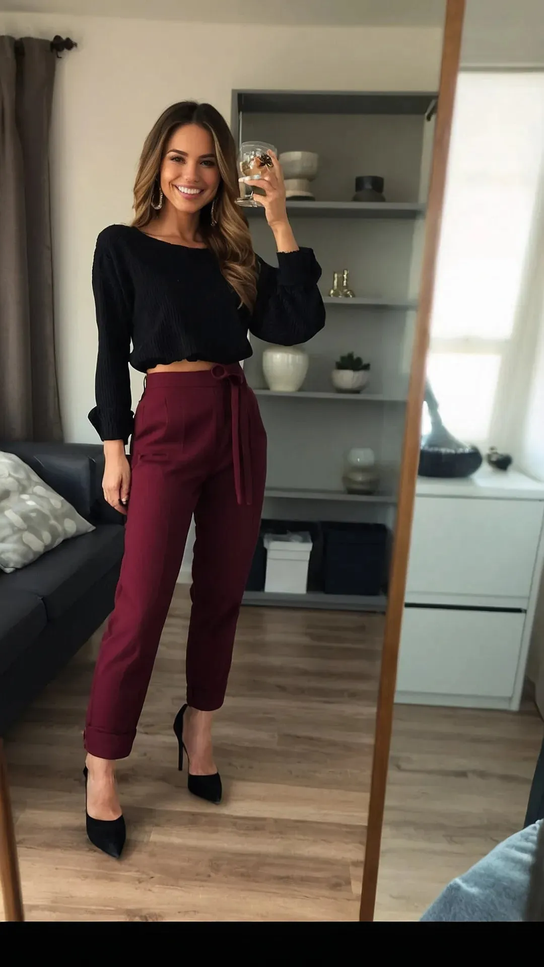Wine Not? Outfit Ideas Featuring Stunning Wine Colour Trousers