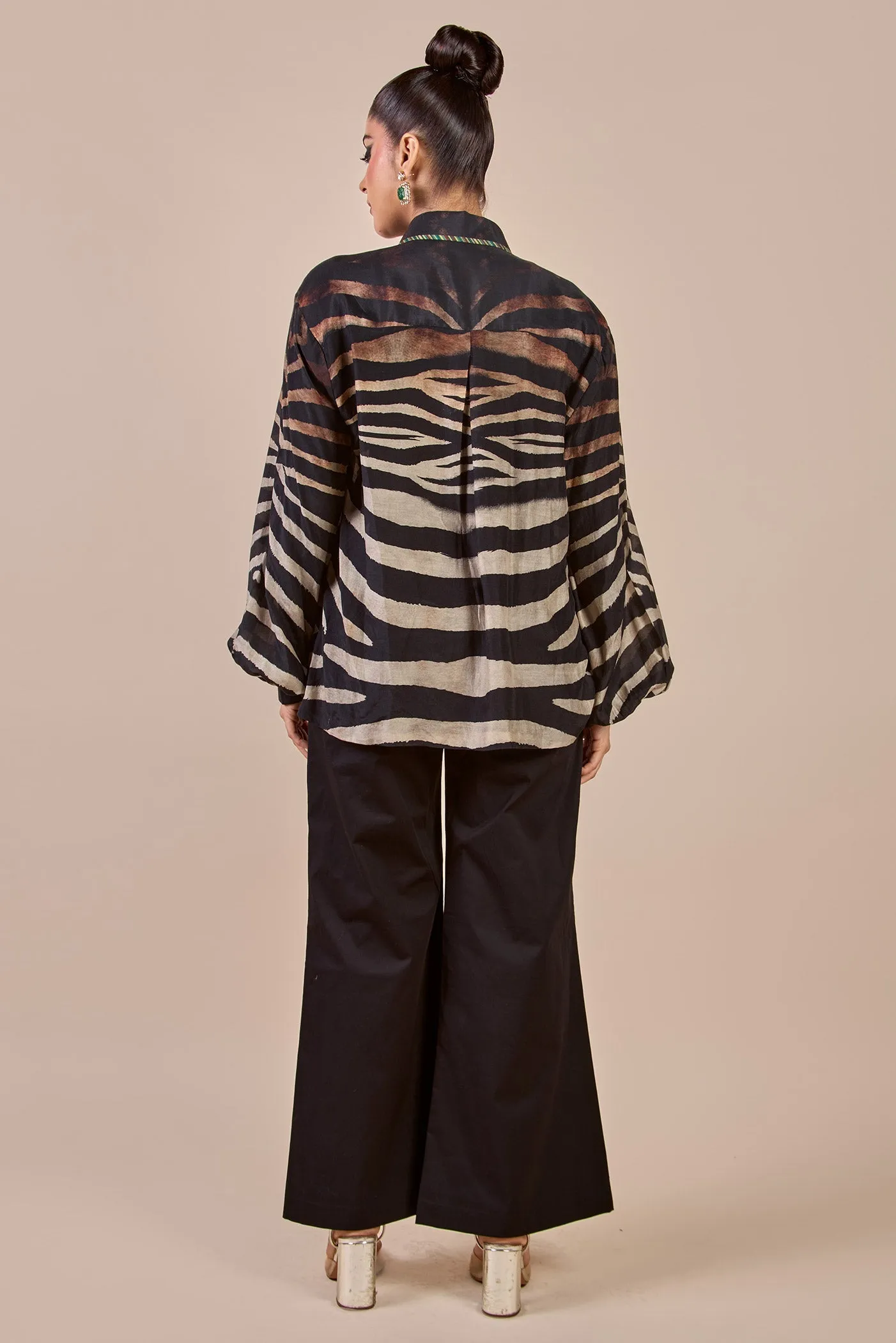 Zebra Print Short Top