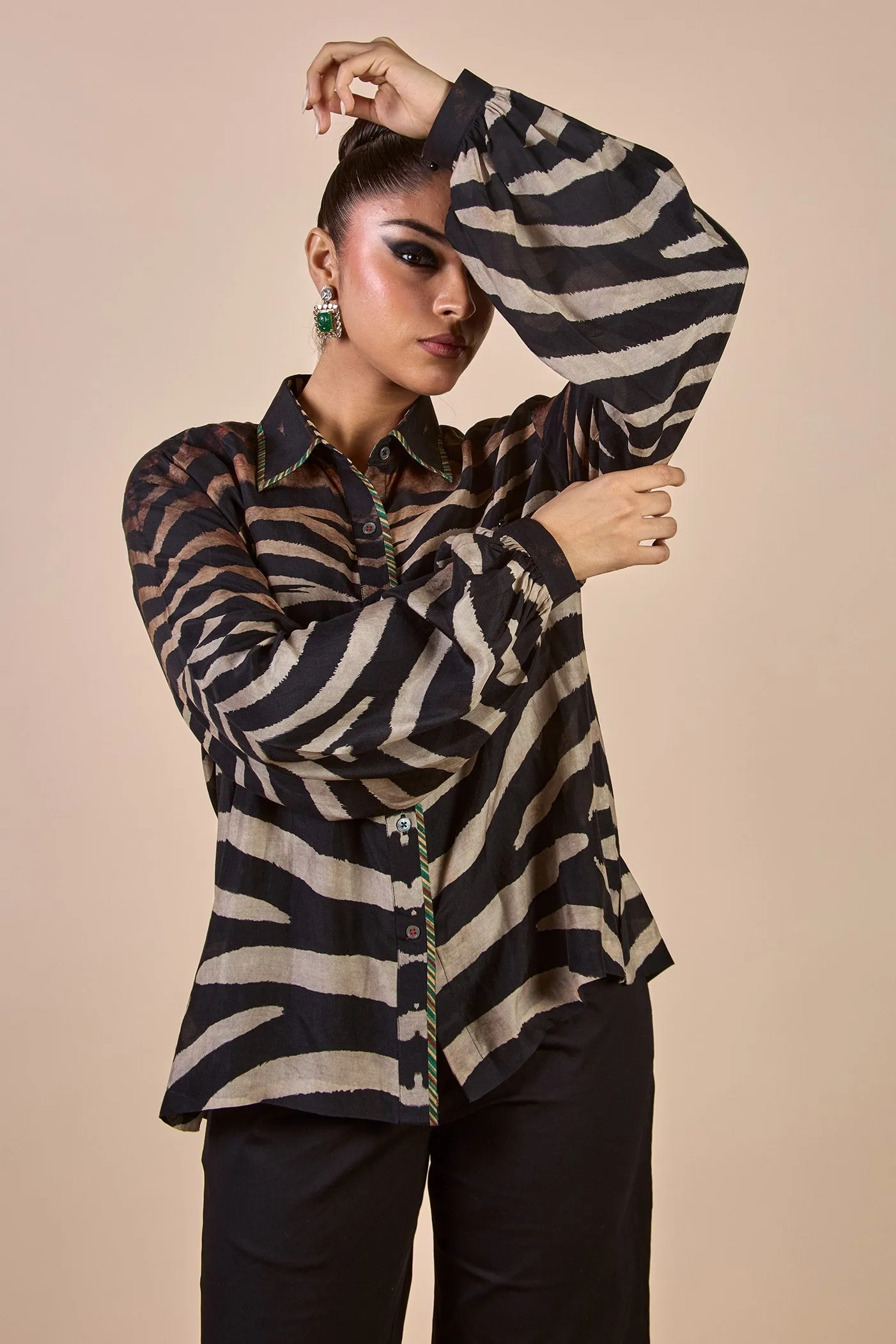 Zebra Print Short Top